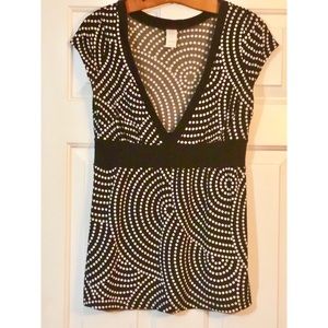 Candy Rain Tops - Candy Rain Black and white polka dot blouse Candy Rain Tops - Candy Rain Black and white polka dot blouse